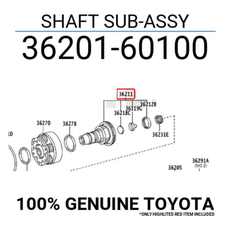 Shaft Assembly Input - 3620160100